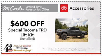 Special Tacoma TRD Lift Kit