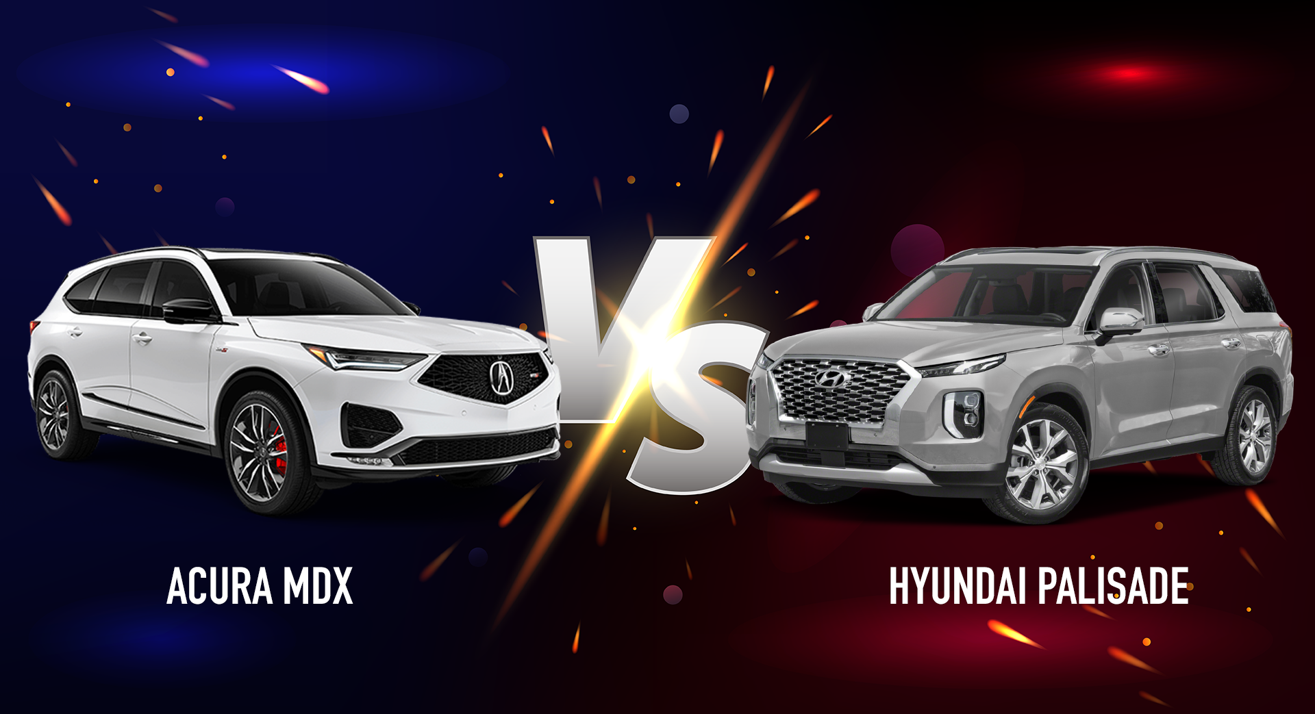 2023 Acura MDX vs 2023 Hyundai Palisade  