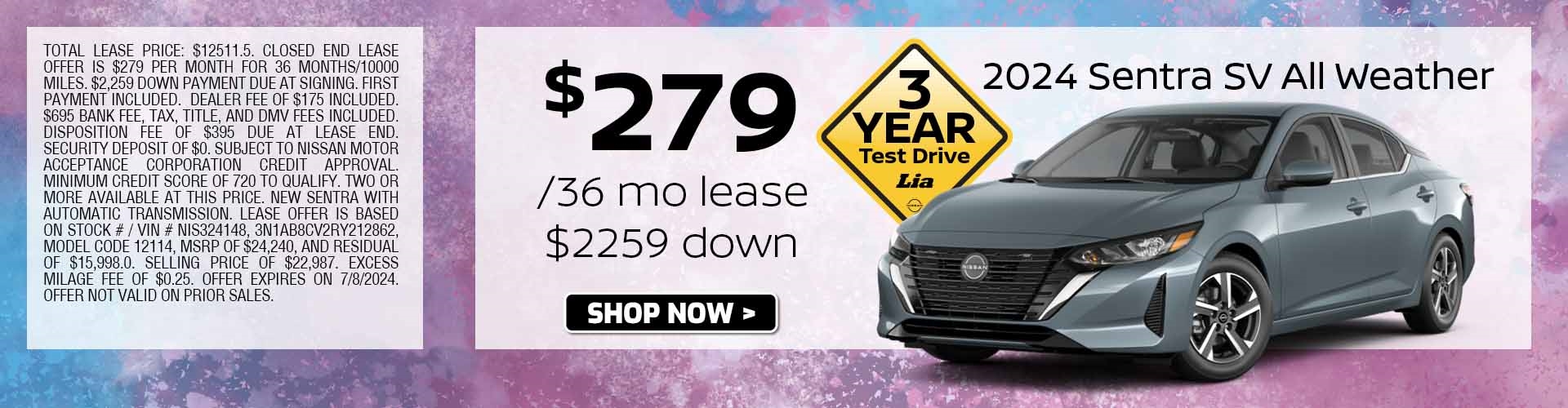 sentra lease special