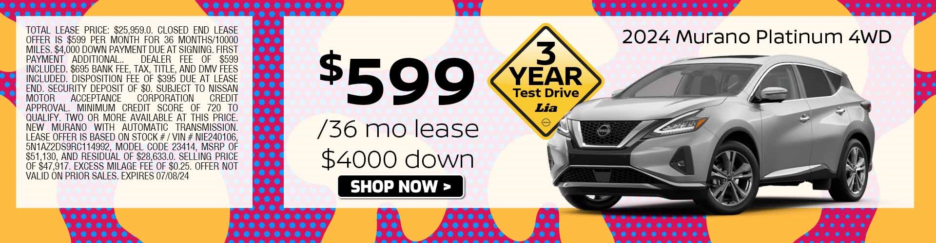 murano lease special