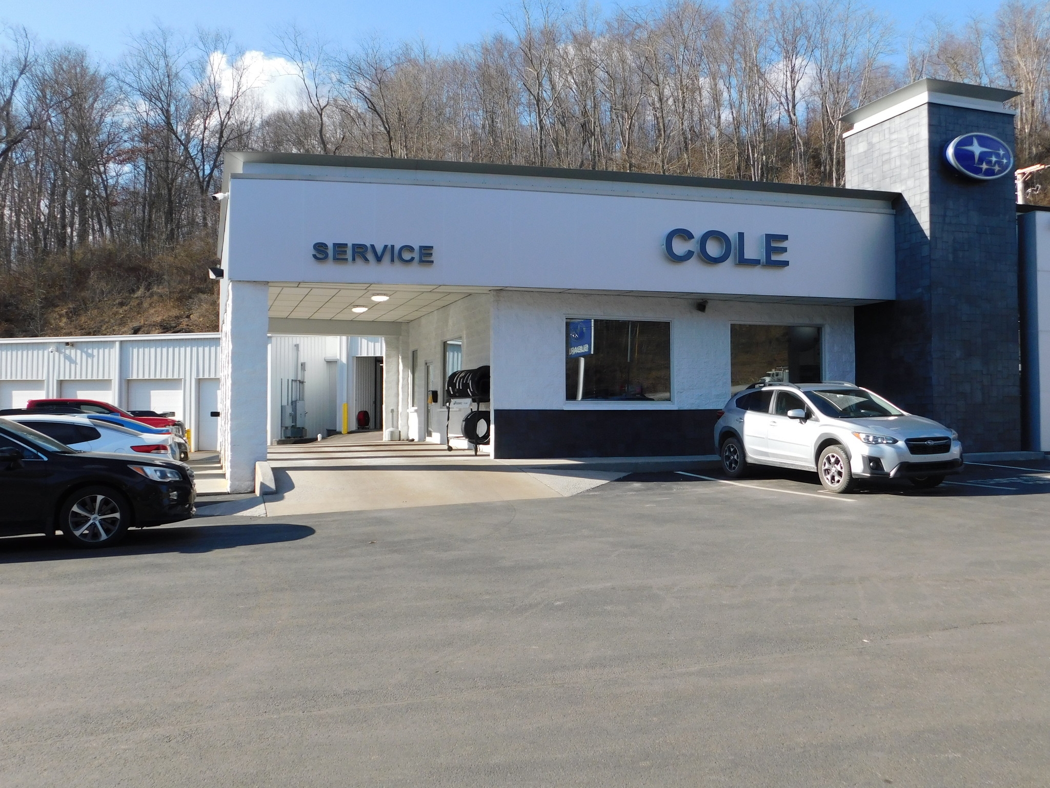 Cole Subaru Service Center Entrance