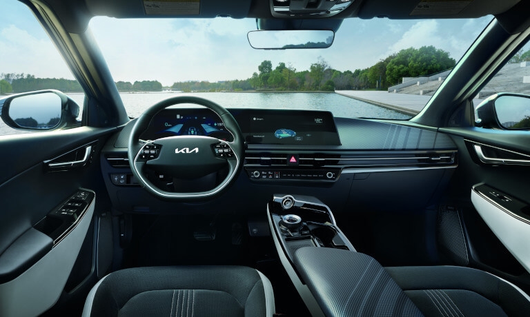 2024 Kia EV6 dashboard by water