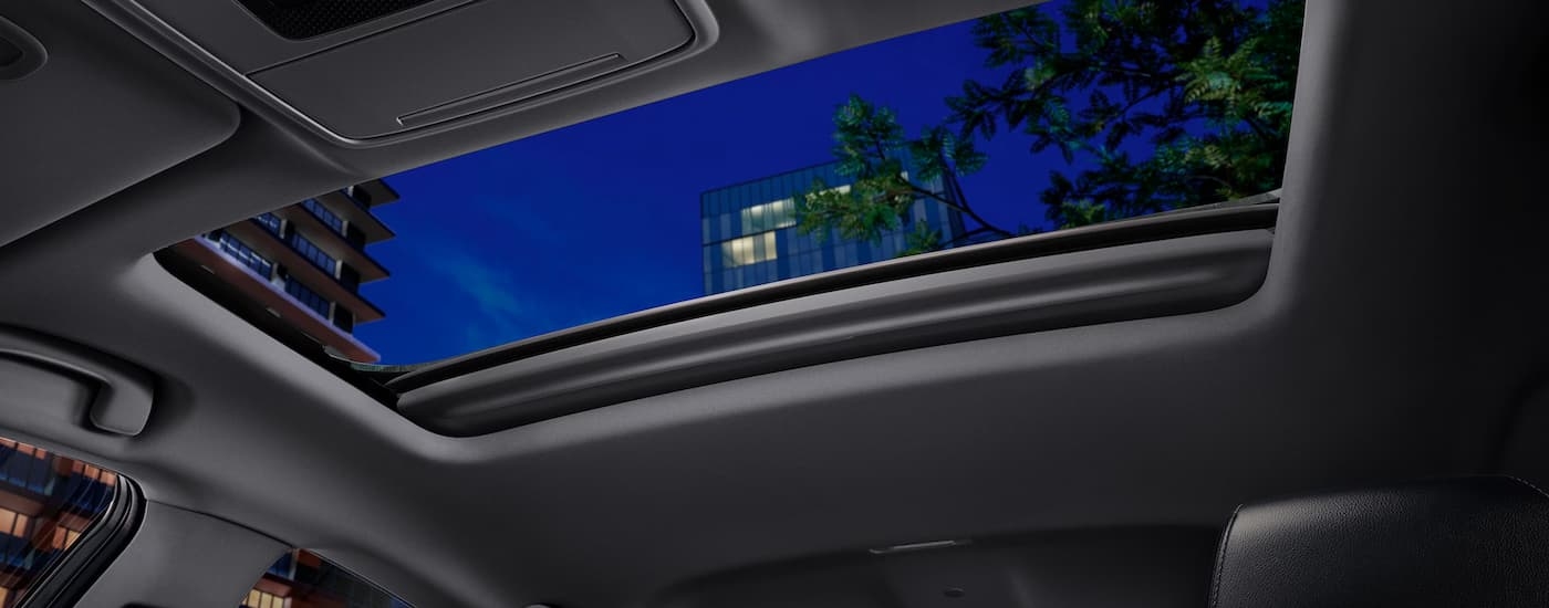 A close up of the moonroof in a 2024 Honda Accord.