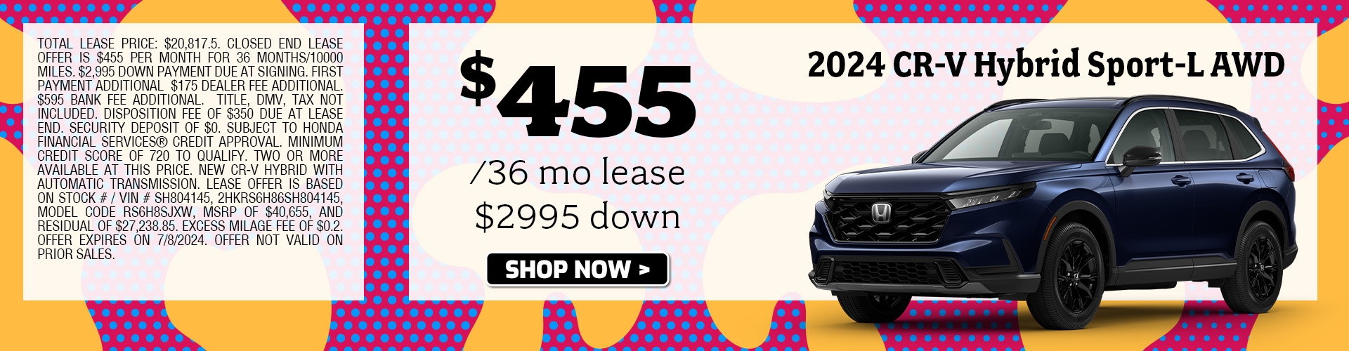 cr-v lease special