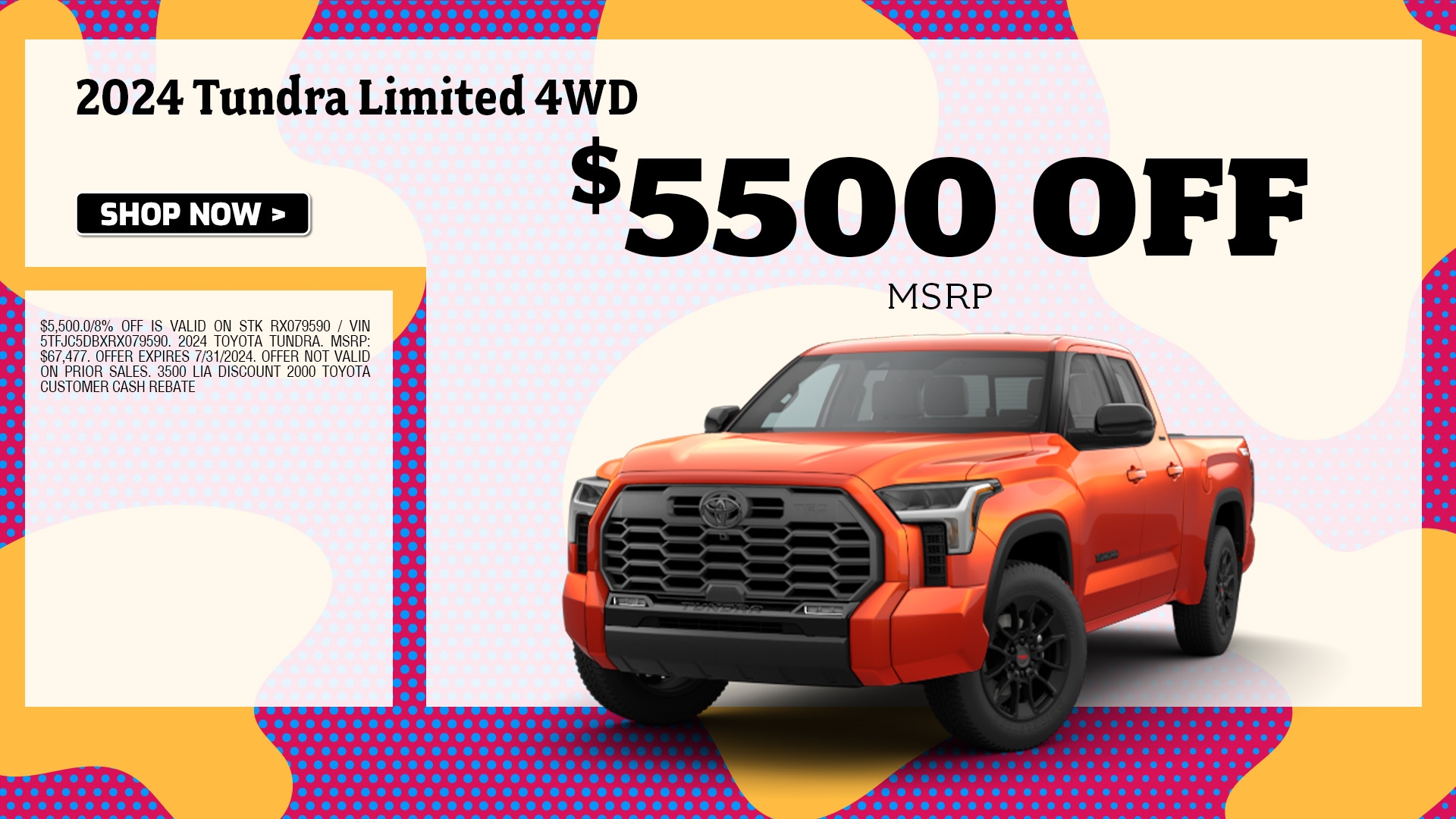 tundra purchase special