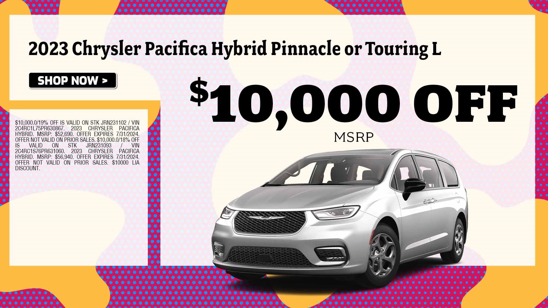 pacifica purchase special