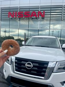 Cider Donut Infront of Lia Nissan 