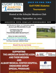 American Diabetes Association 'Golf FORE Diabetes' Poster