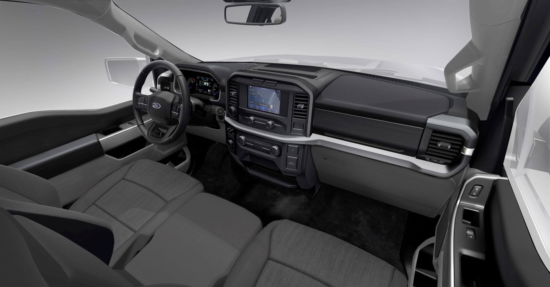 Interior view of F-150's XL trim.