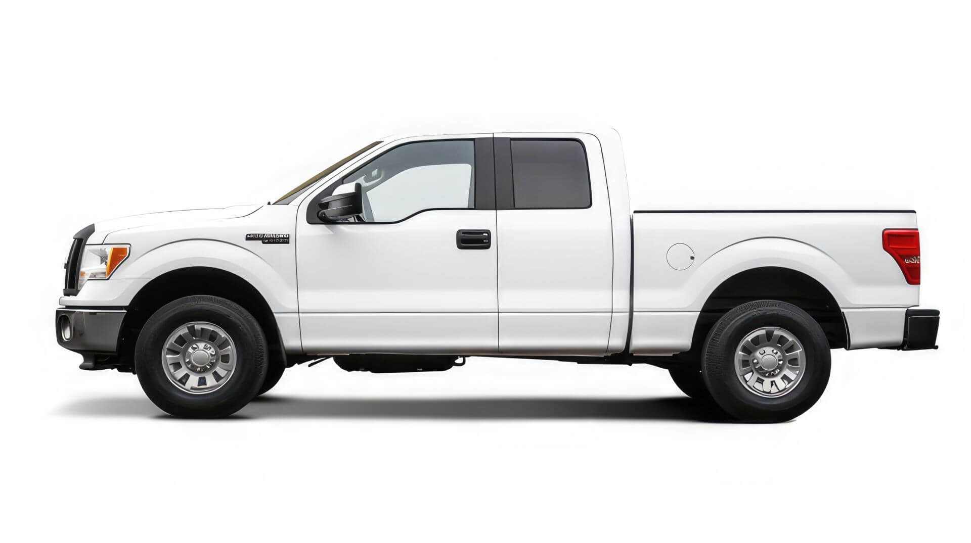 White color generic alternative to Ford truck.