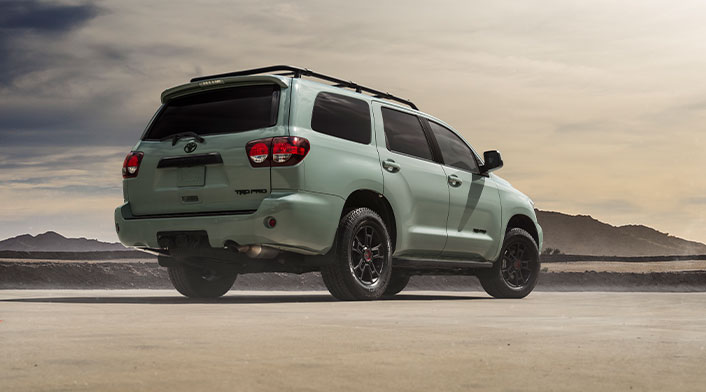 2021 Toyota Sequoia TRD Pro Lunar Rock Rear 