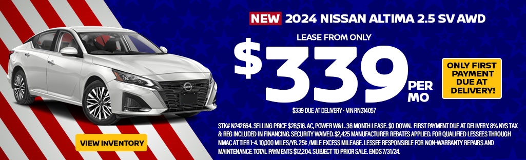 03 Nissan Altima Lease Special