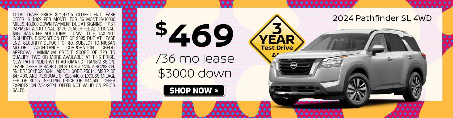 pathfinder lease special