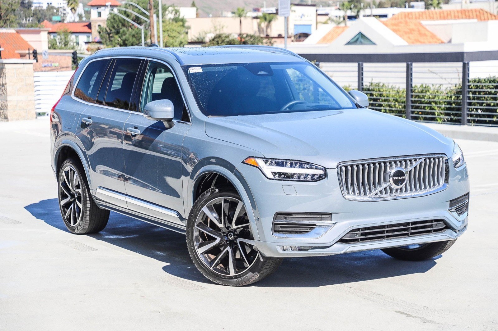 blue 2024 Volvo XC90 SUV parked at the Volvo Cars Mission Viejo dealership in Mission Viejo, CA