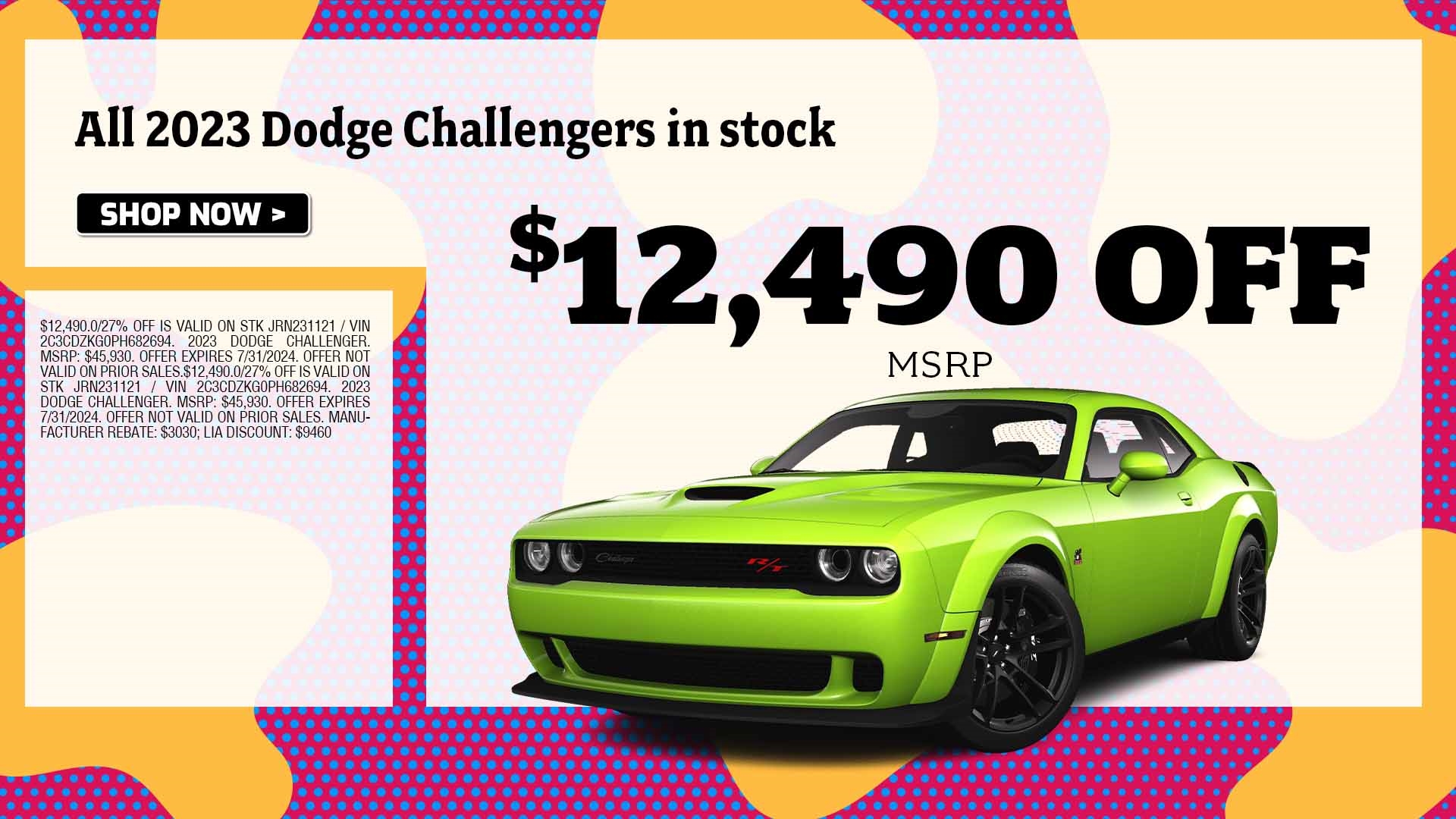 challenger purchase special