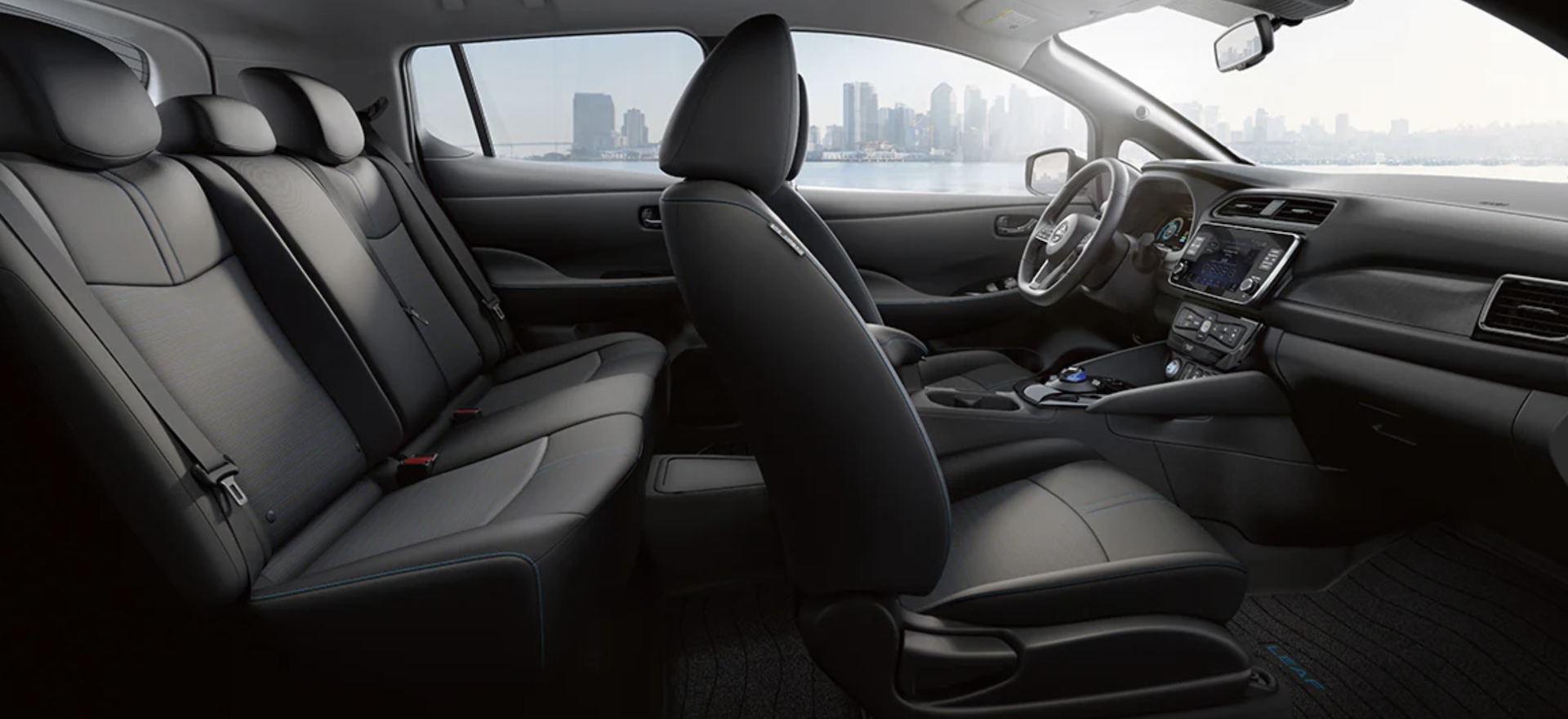 New 2025 Nissan LEAF Interior Features Near Me in Tomball, TX