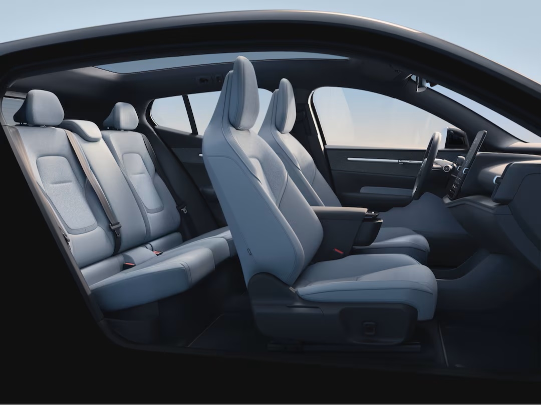 inside of the Volvo EX30 electric SUV