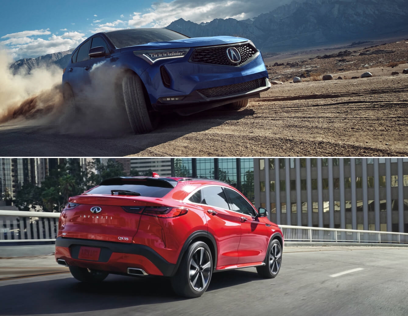 2023 Acura RDX vs. INFINITI QX55 Performance & Fuel Efficiency Specs