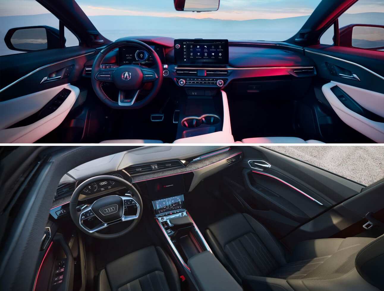 Acura ZDX vs. Audi Q8 e-tron Interior