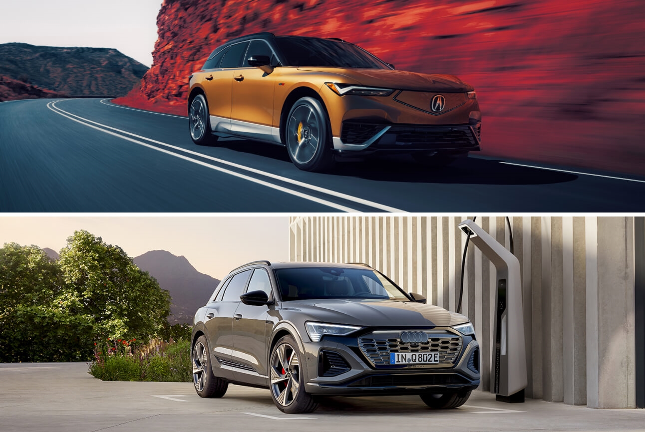 Acura ZDX vs. Audi Q8 e-tron Exterior