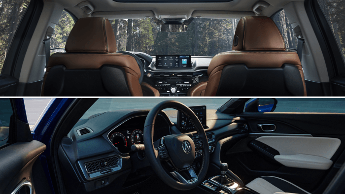 2024 Acura MDX vs. 2024 Acura Integra Comfort, Design, & Dimensions