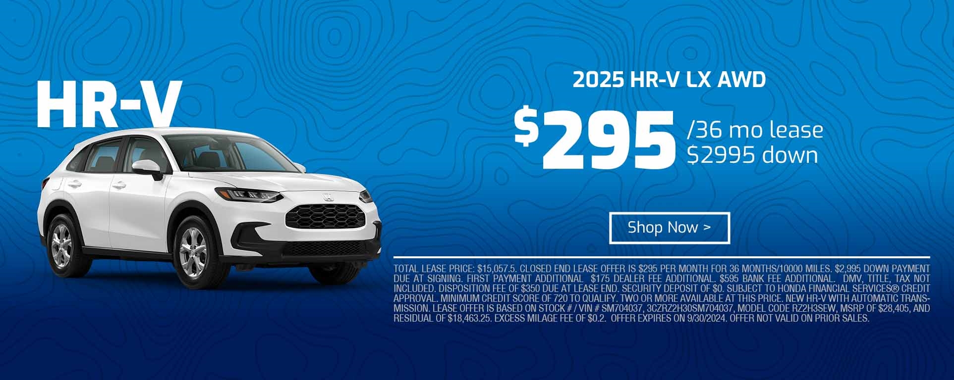 hr-v lease special