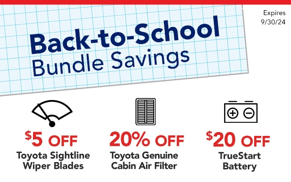 Back to School Bundle Savings