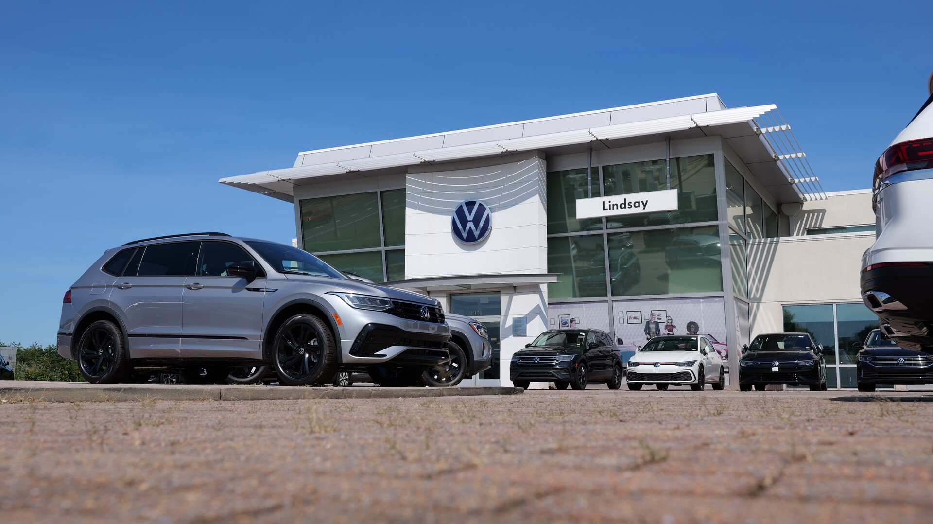 High Quality Volkswagen Cars shown on the lot of the dealership