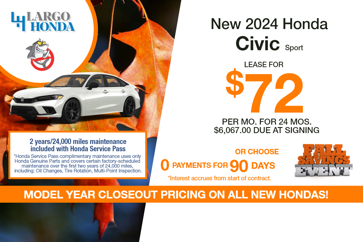 Civic Sedan SRP Card