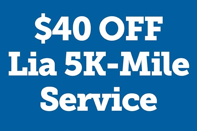 $40 Off Lia 5k-Mile Service