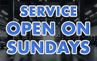 SERVICE OPEN ON SUNDAYS!