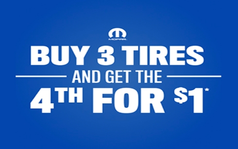 Buy 3 Tires Get the 4th for $1