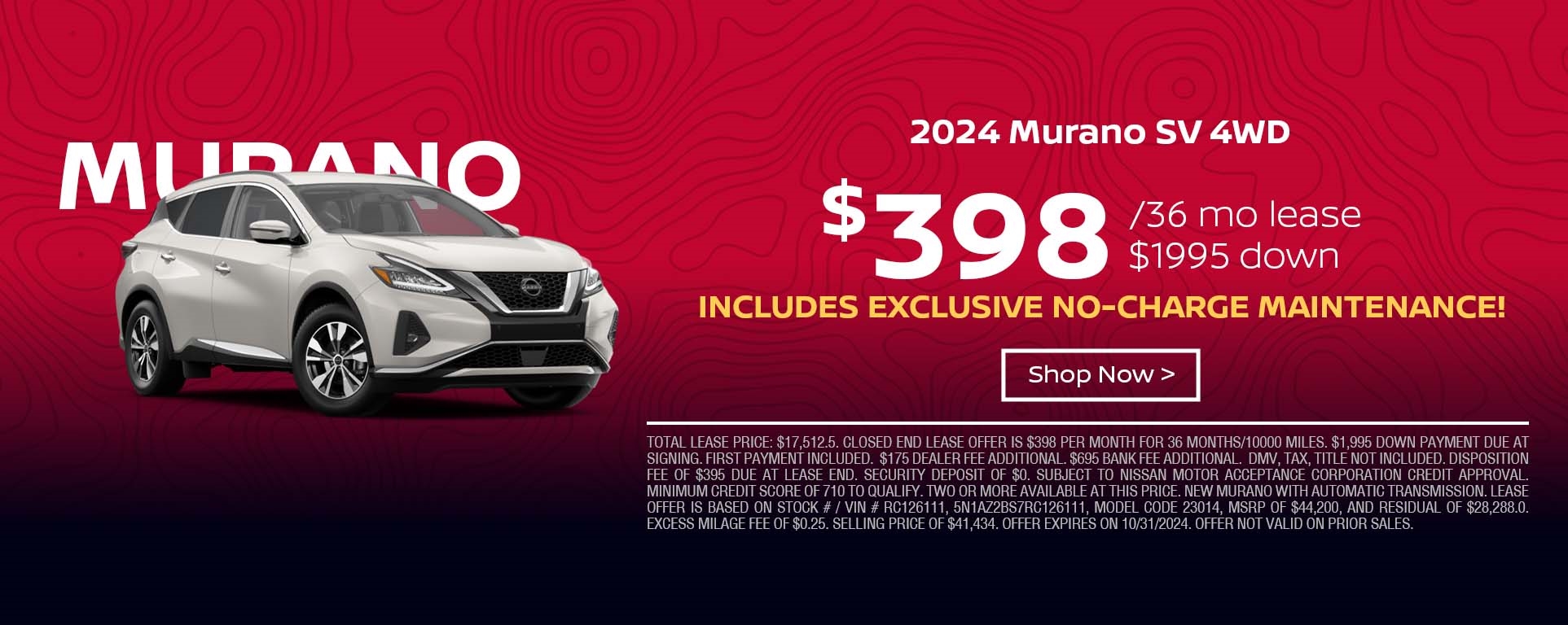 murano lease special