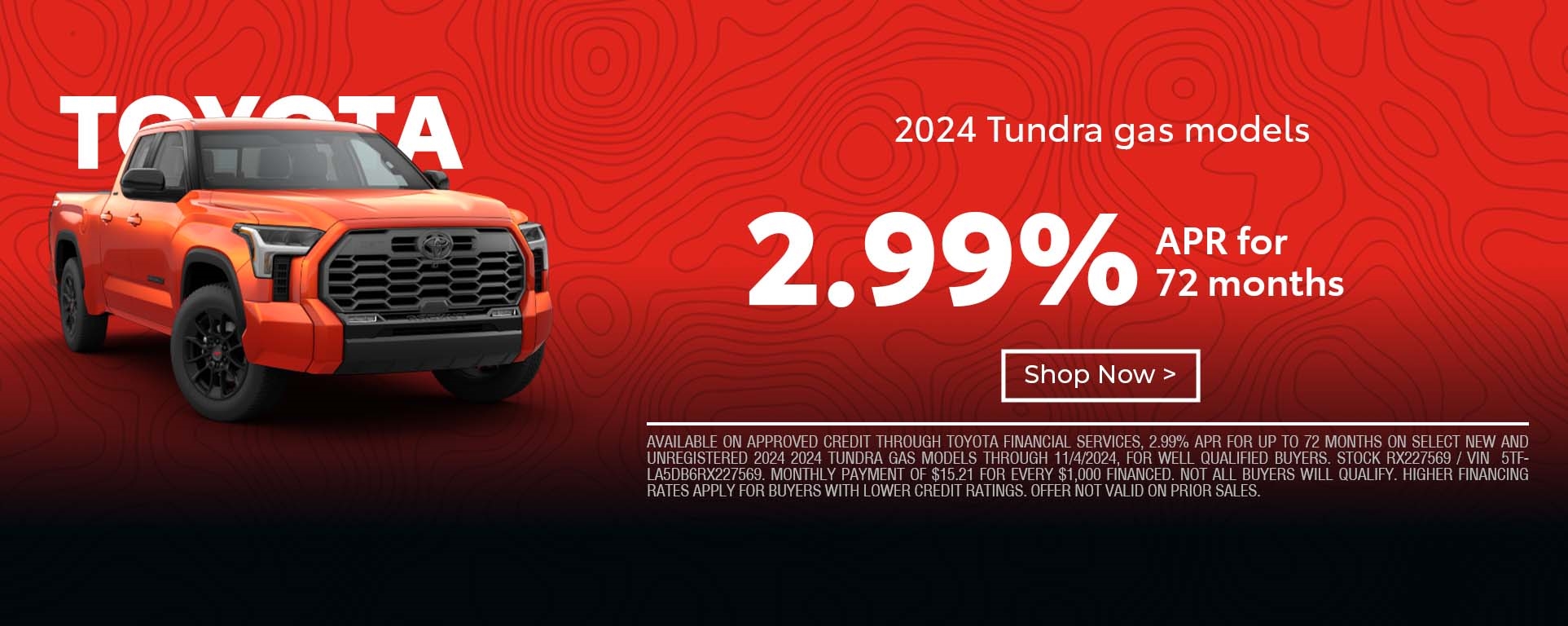 tundra apr special