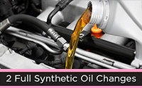 2 Full Synthetic Oil Changes