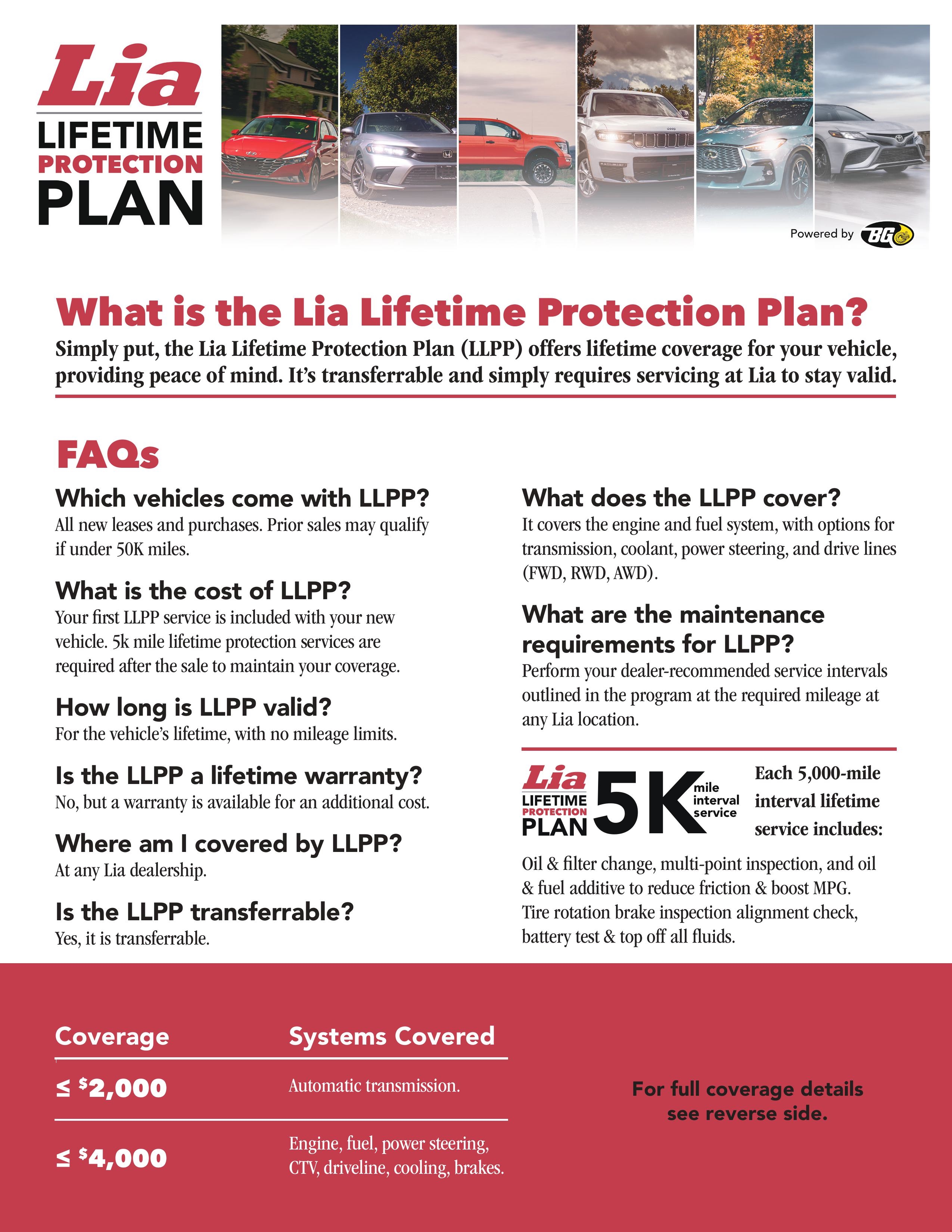 Lia Lifetime BG Protection Plan