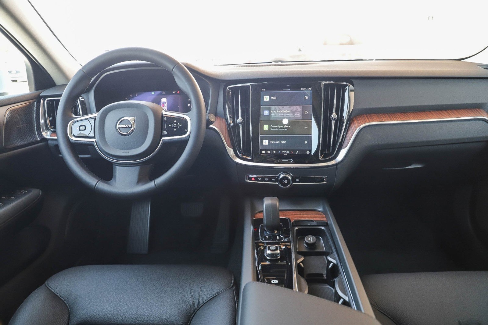 interior of the 2025 volvo v60 wagon at the Volvo Cars Mission Viejo dealership in Mission Viejo, CA