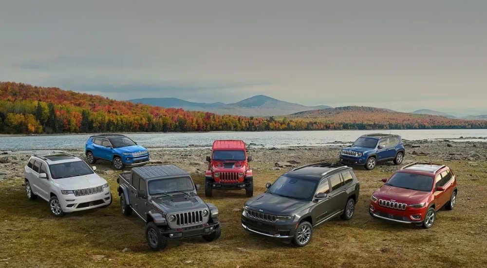 The 2023 Jeep lineup is shown.