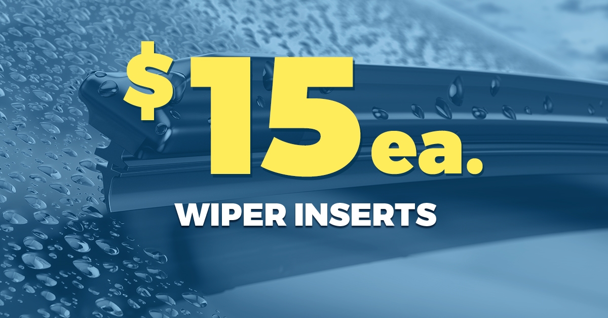 $15 Off A set of Wiper Inserts