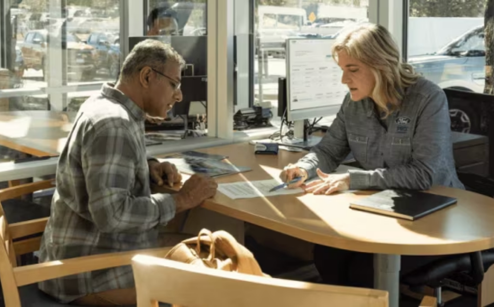Financing Desk at Car Dealership
