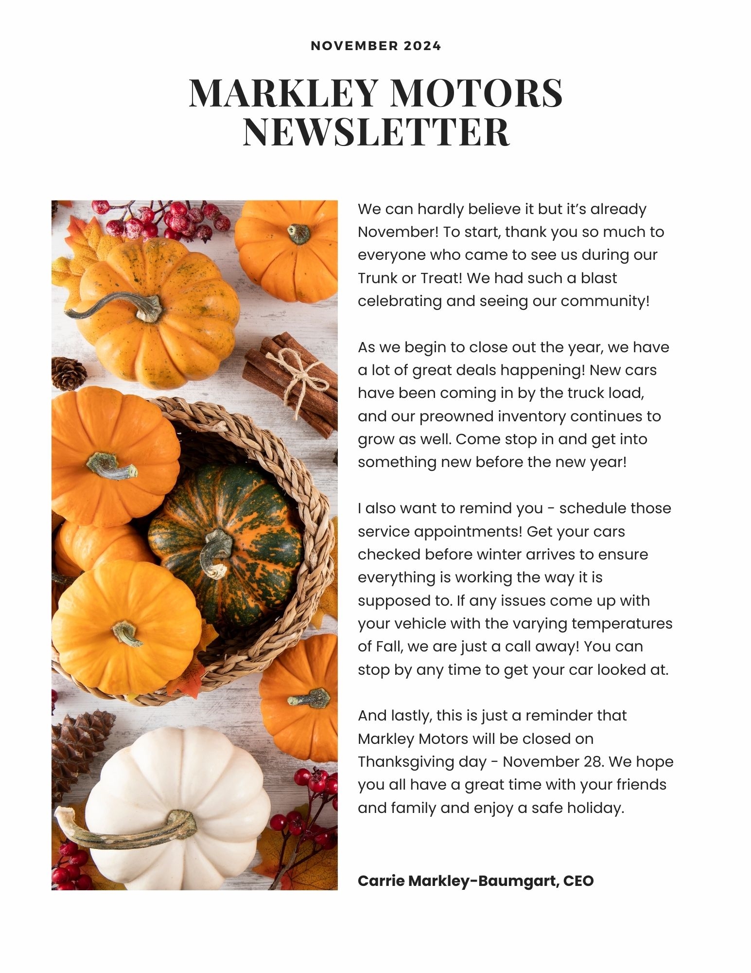 Newsletter Page 1