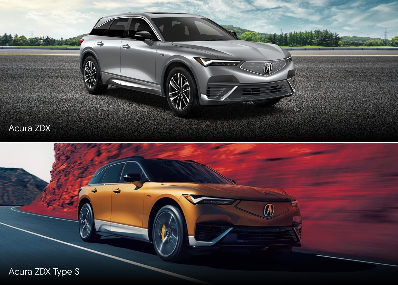 Acura ZDX and Acura ZDX Type S Range