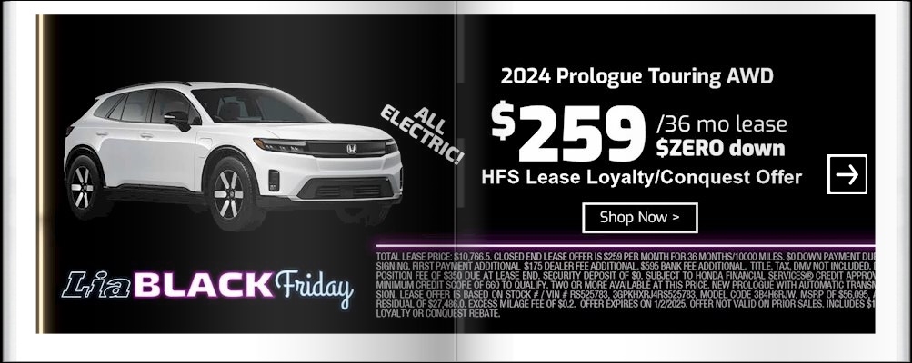 Lia Black Friday - Honda Albany