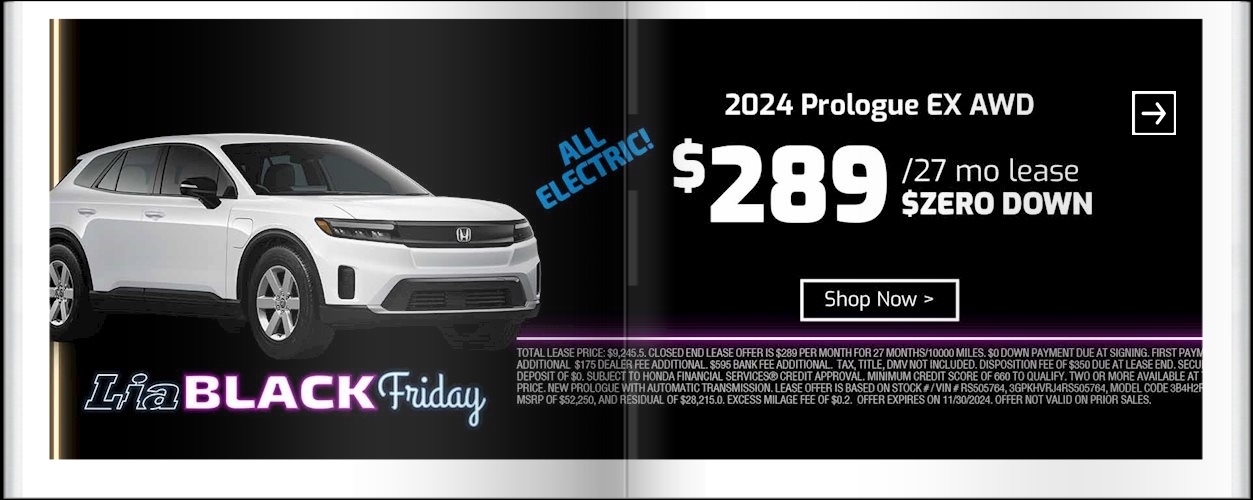Lia Black Friday - Honda Williamsville