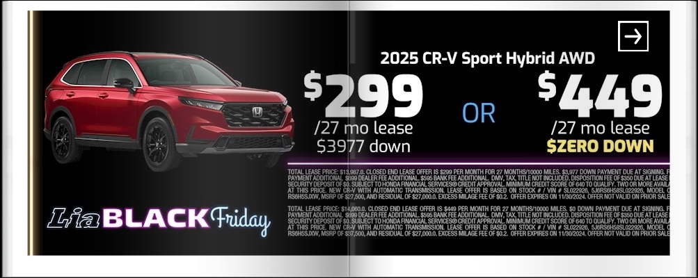Lia Black Friday - Honda Brewster