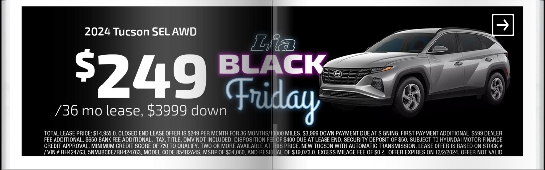 Lia Black Friday - Hyundai Hartford