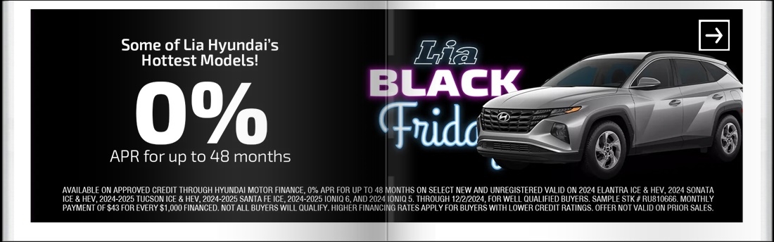 Lia Black Friday - Hyundai Albany