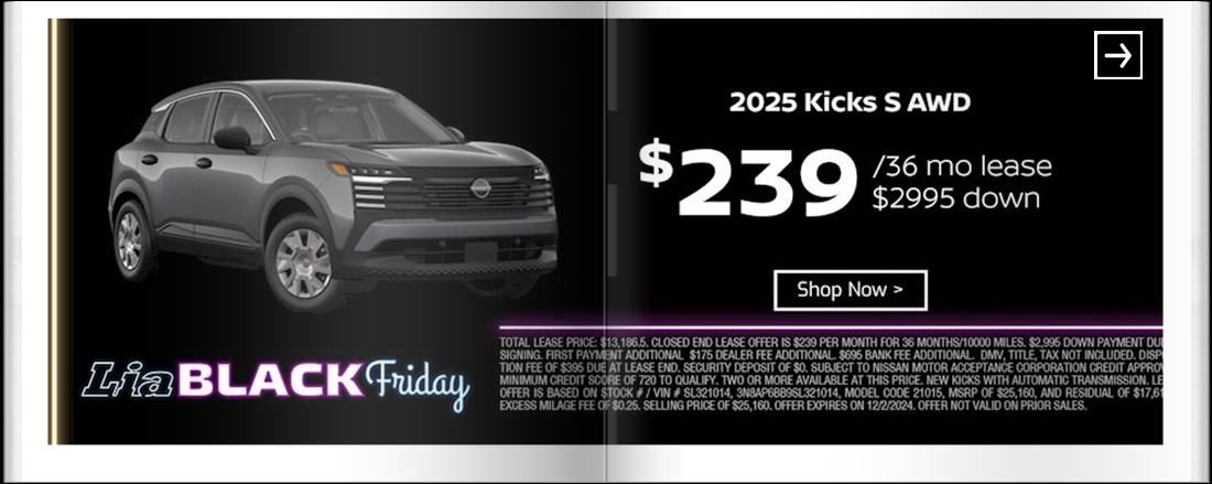 Lia Black Friday - Nissan Glens Falls