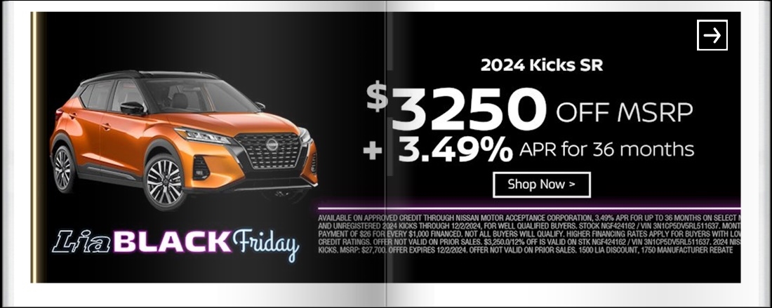 Lia Black Friday - Nissan Glens Falls