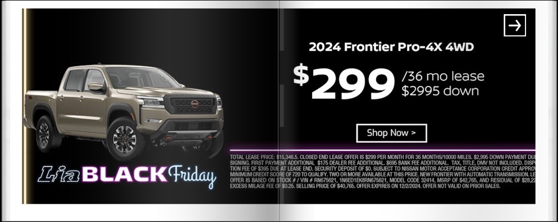 Lia Black Friday - Nissan Glens Falls
